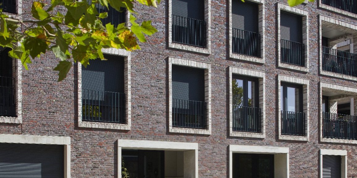Building with Terca brick Rosslau Wechselsortierung, Katharinen-Quarter in Hamburg