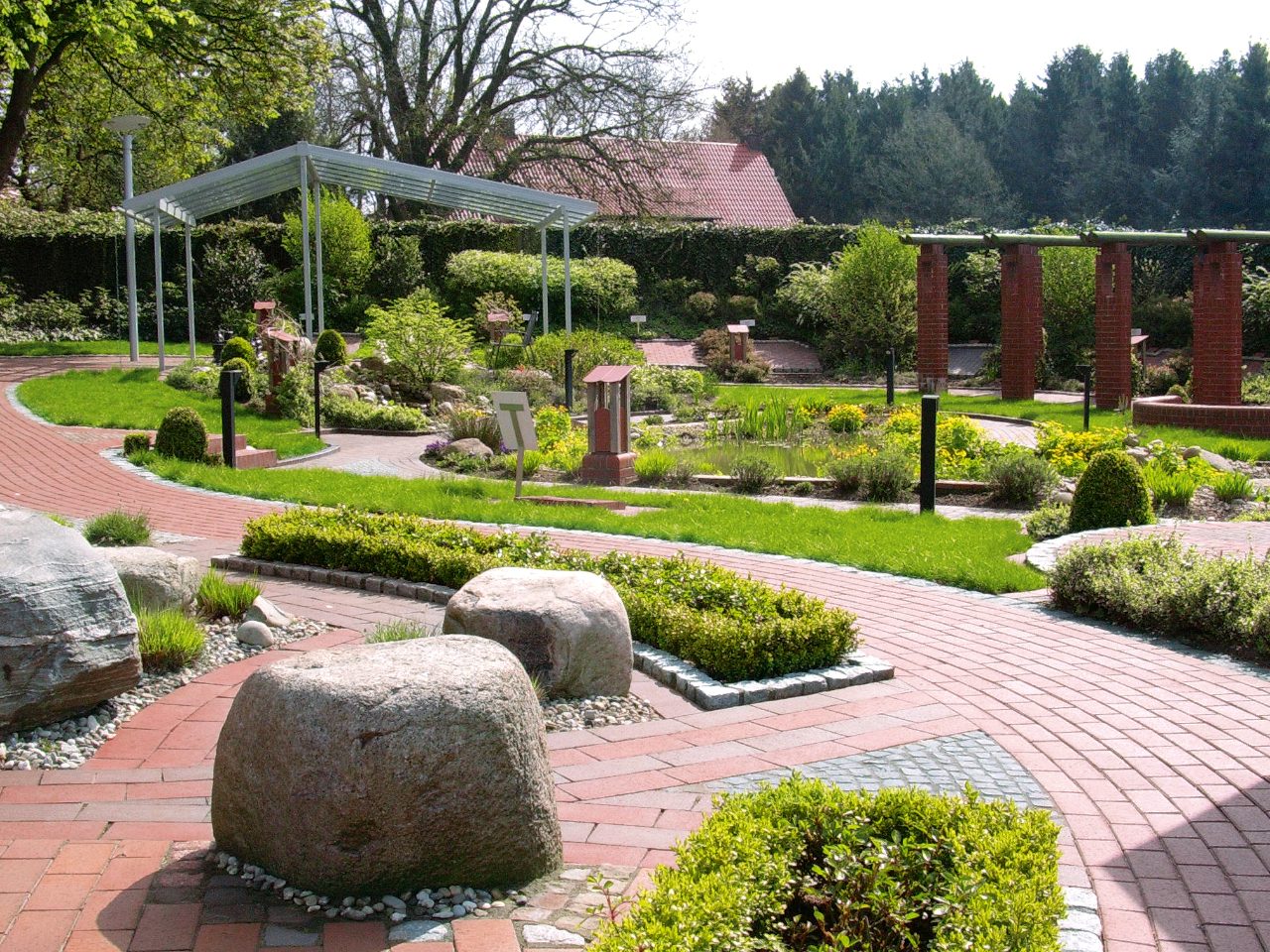 paver, penter, paving stone, garden, pattern, walkway