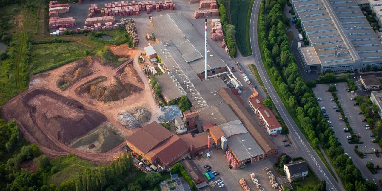 aerial shot, production plant, Bad Neustadt, Germany