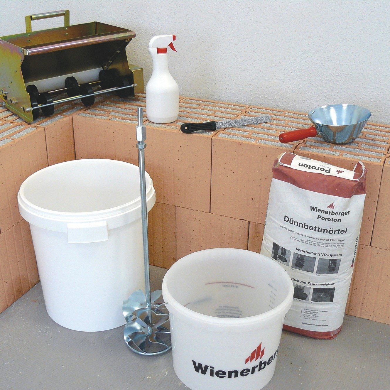 Poroton Planziegelverarbeitung Collage