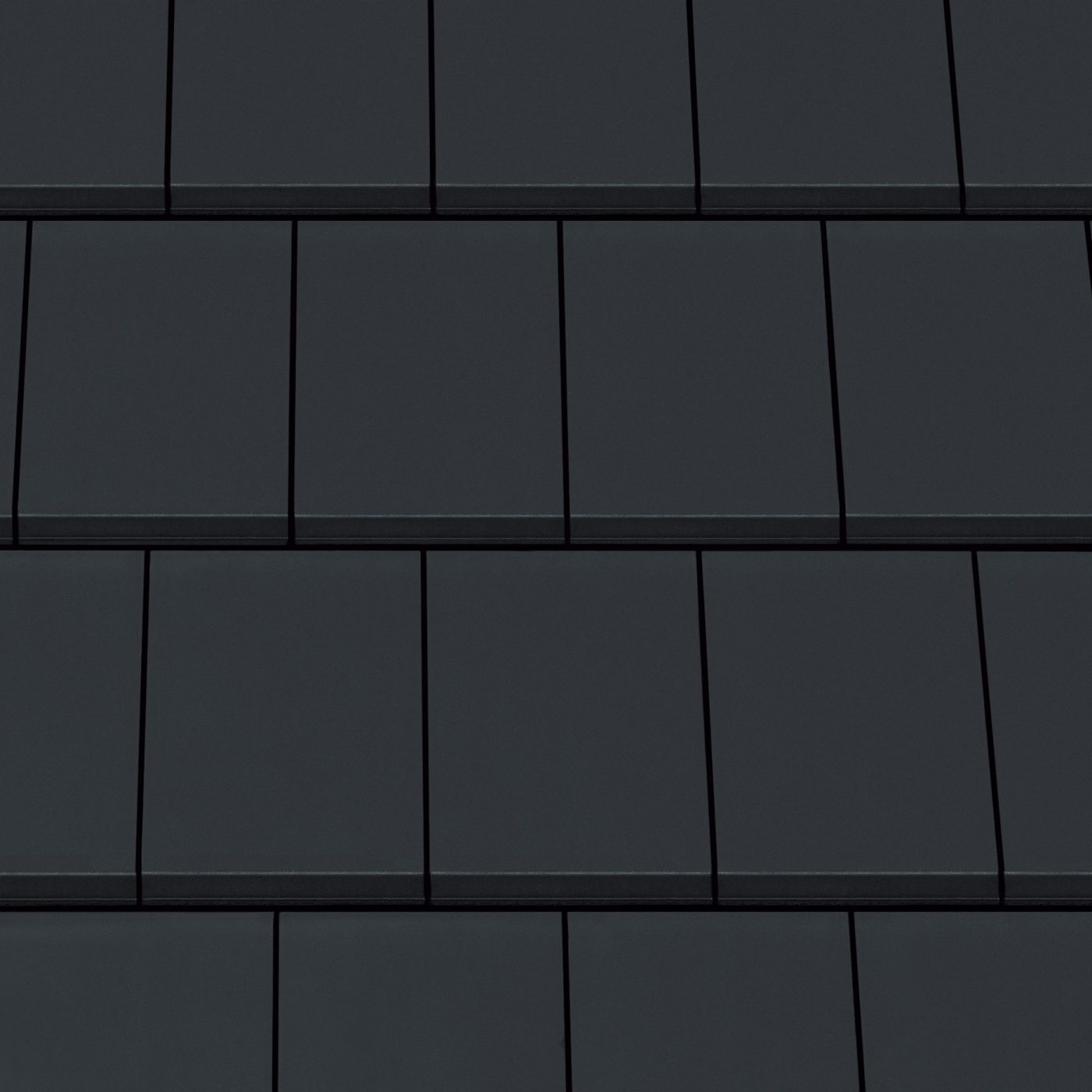 Texturbild Dachziegel Creaton Domino mattschwarz 