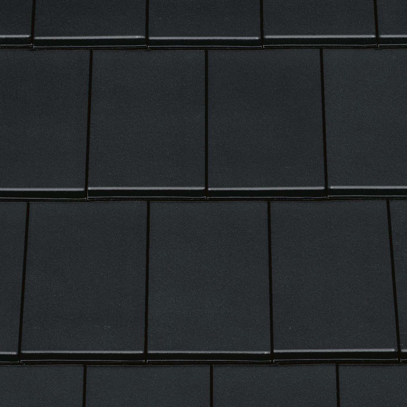 Texturbild Dachziegel Creaton Domino edelschwarz 