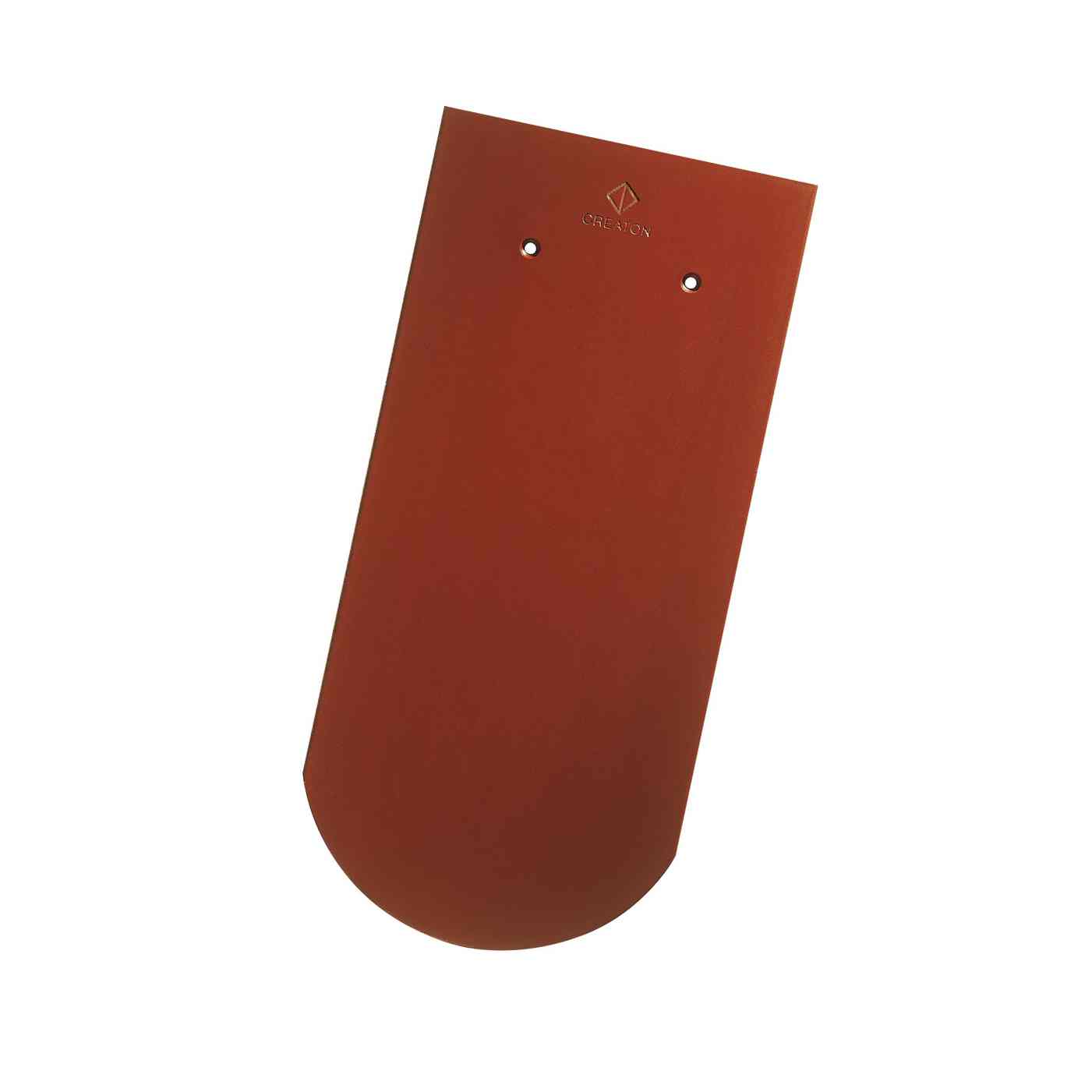 Produktbild Creaton Dachziegel Biber Klassik 18 x 38 x 1,4 Rundschnitt weinrot 
