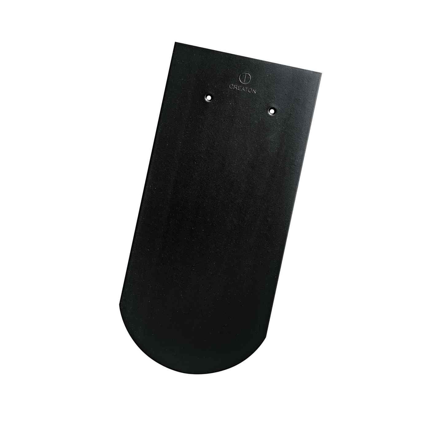 Produktbild Creaton Dachziegel Biber Klassik 18 x 38 x 1,4 Rundschnitt anthrazit 