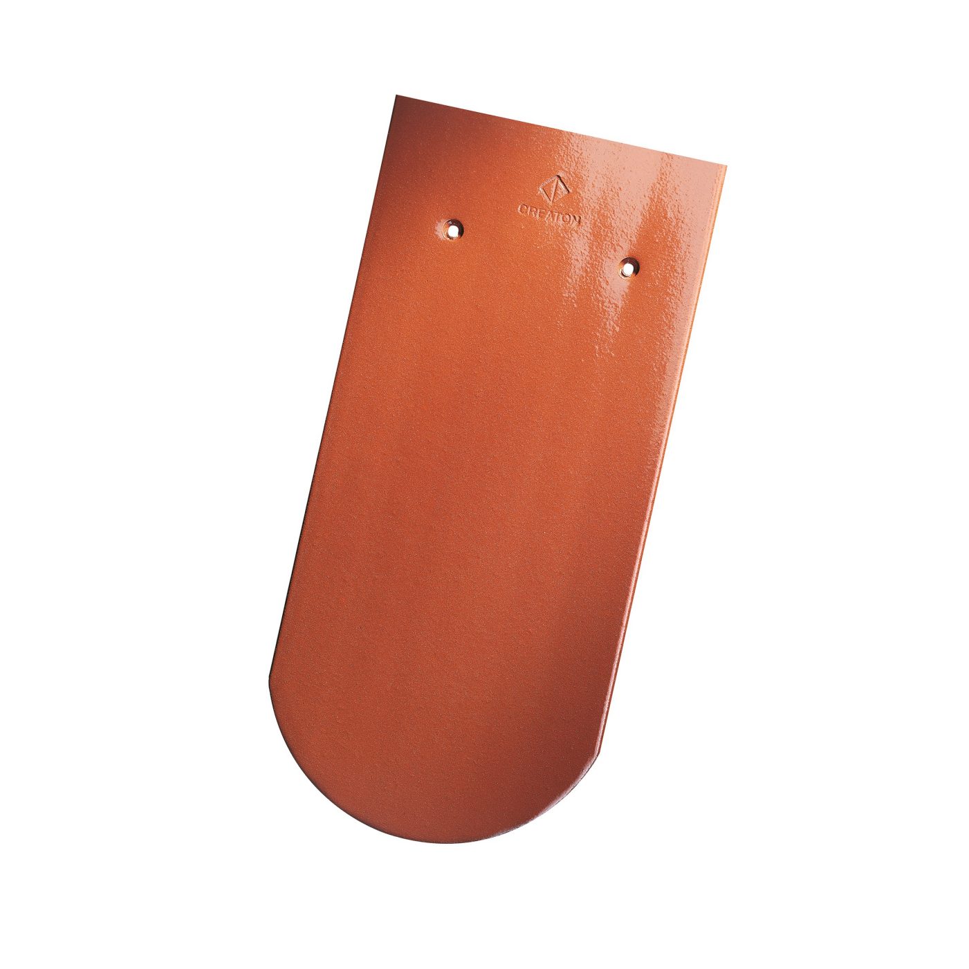 Produktbild Creaton Dachziegel Biber Klassik 18 x 38 x 1,4 Rundschnitt rot glasiert