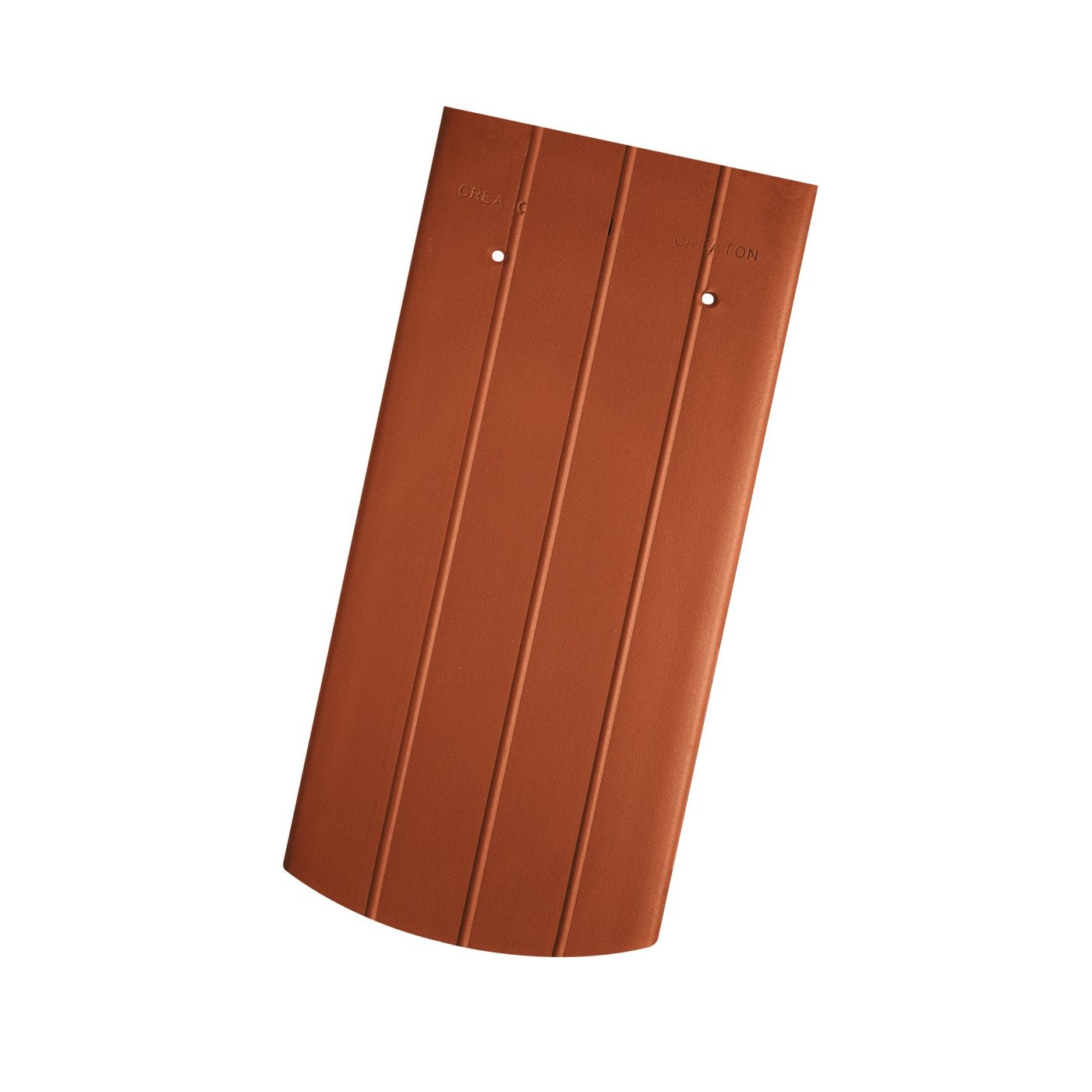 Produktbild Creaton Dachziegel Biber Sächsischer Biber 18 x 38 x 1,4 Segmentschnitt kupferrot 