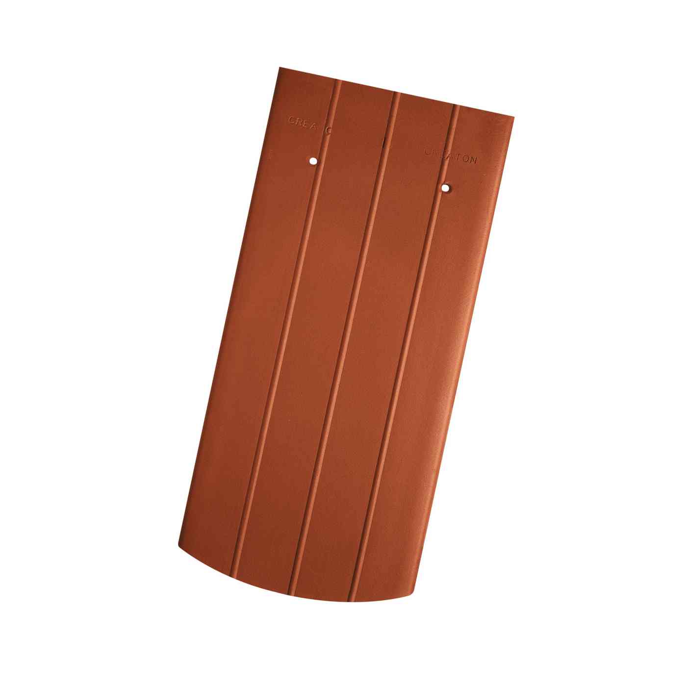 Produktbild Creaton Dachziegel Biber Sächsischer Biber 18 x 38 x 1,4 Segmentschnitt kupferrot 