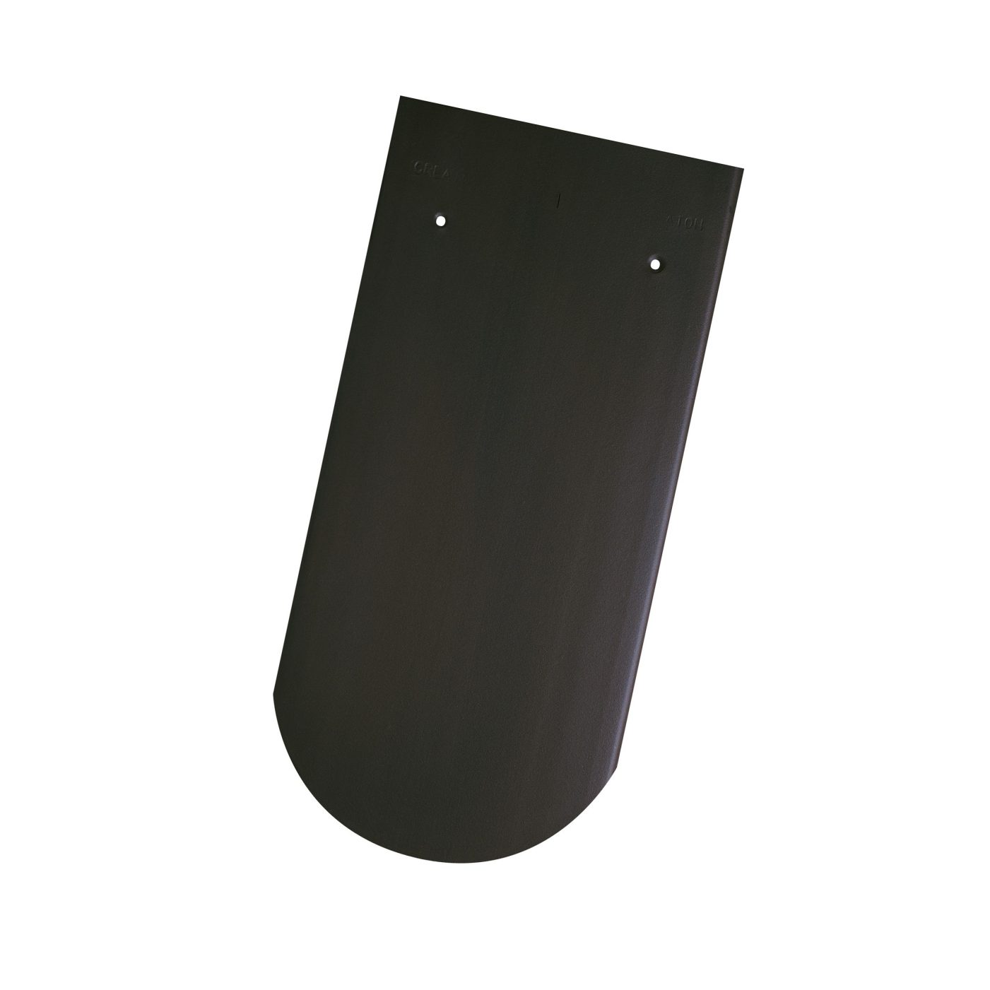 Produktbild Creaton Dachziegel Kera Biber Klassik 18 x 38 x 1,2 Rundschnitt mangan-matt 