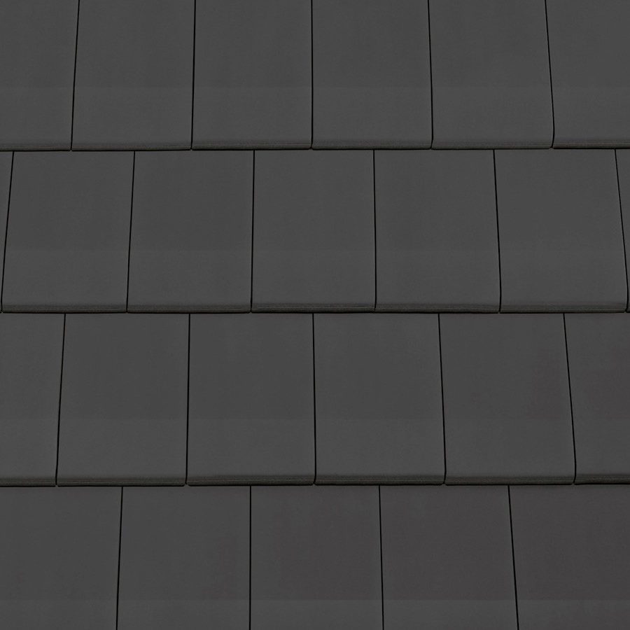 Texturbild Dachziegel Koramic Actua 10 mattschwarz 