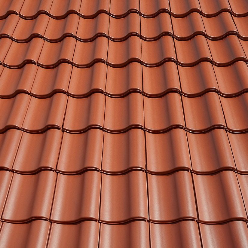 Textur Cavus 13 rot engobiert