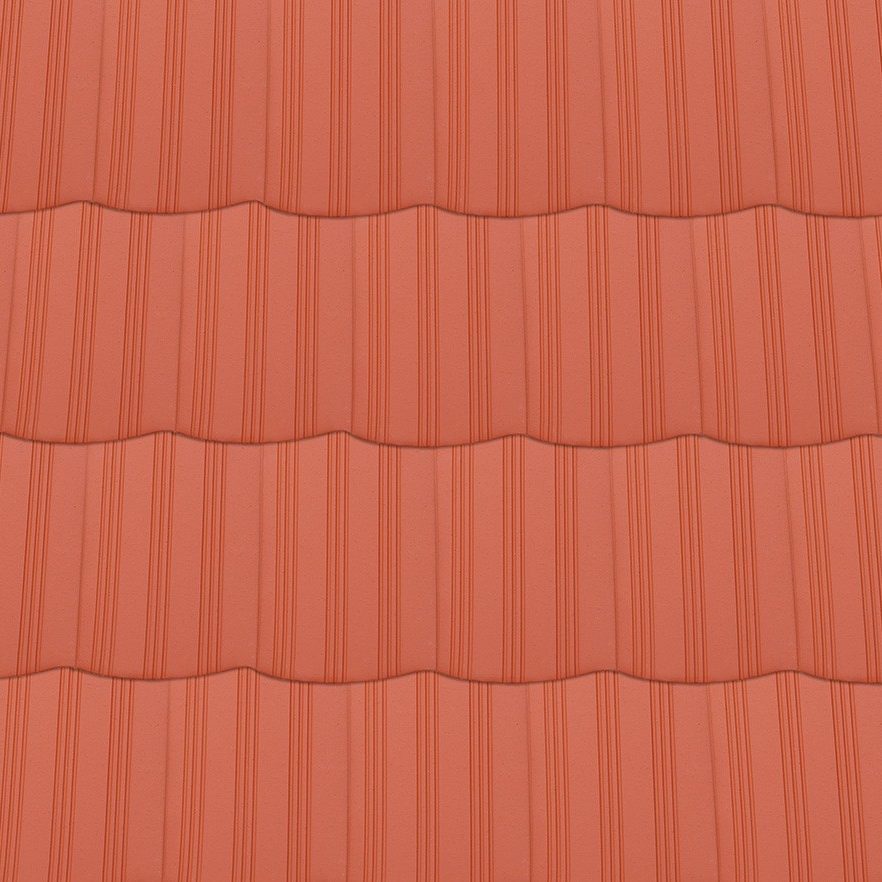 Textur Hohlstrangfalzziegel SB naturrot
