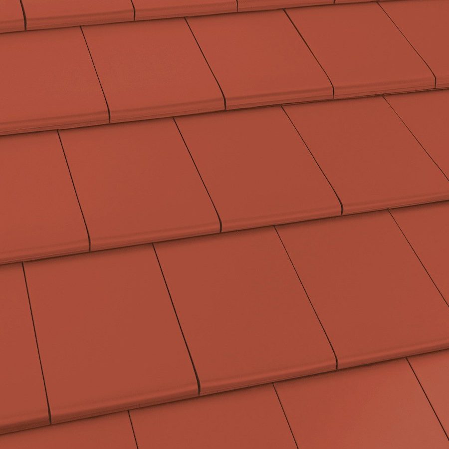 Texturbild Dachziegel Koramic Plano 11 rot engobiert 