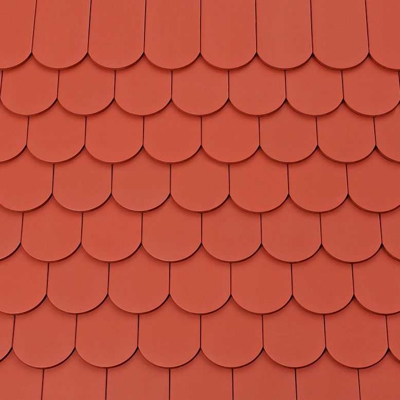 Textur Biberschwanz L klinkerrot