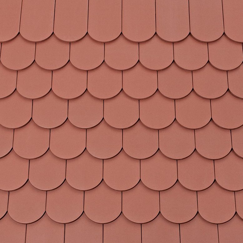 Textur Biberschwanz L kupferbraun