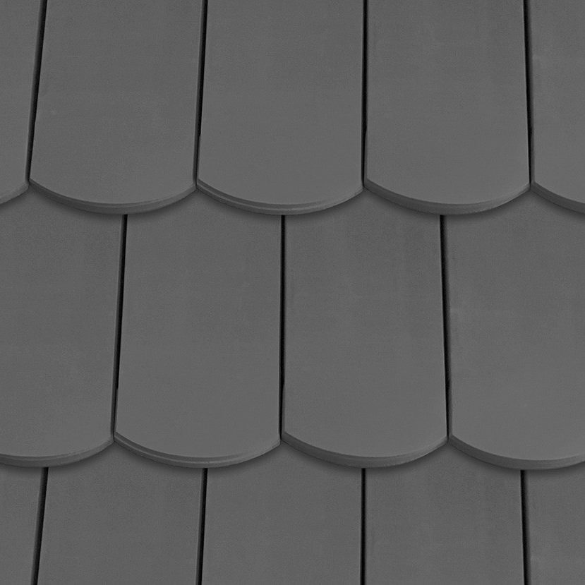 Textur Falzbiber Schiefgrau